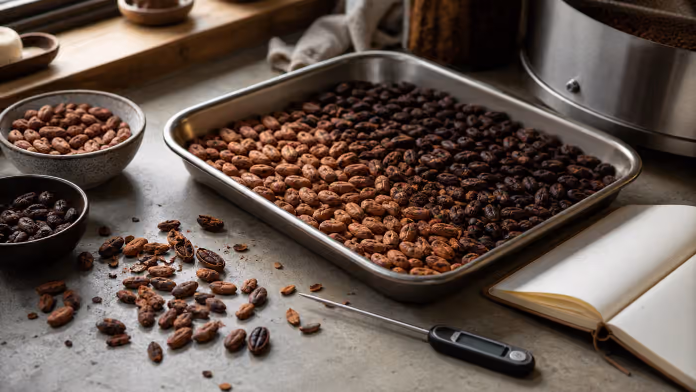 Cacao Roasting at Home: Flavor Between Raw and Burnt