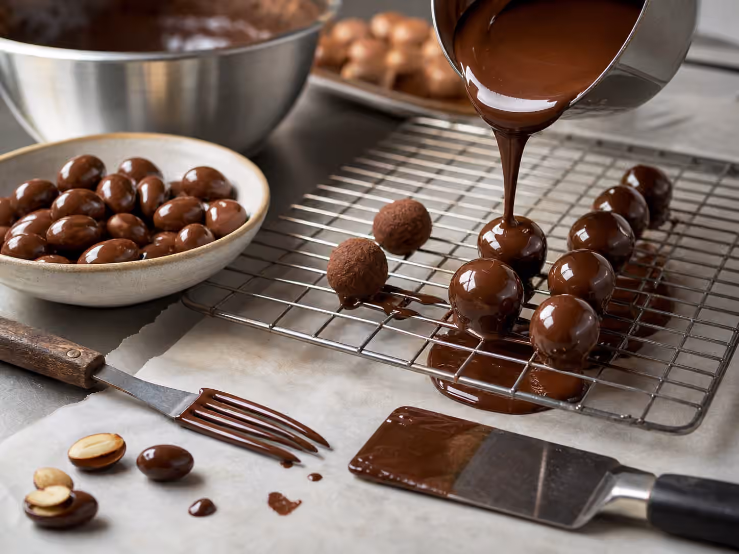 Chocolate Panning and Enrobing: Coatings, Centers, and Clean Shells
