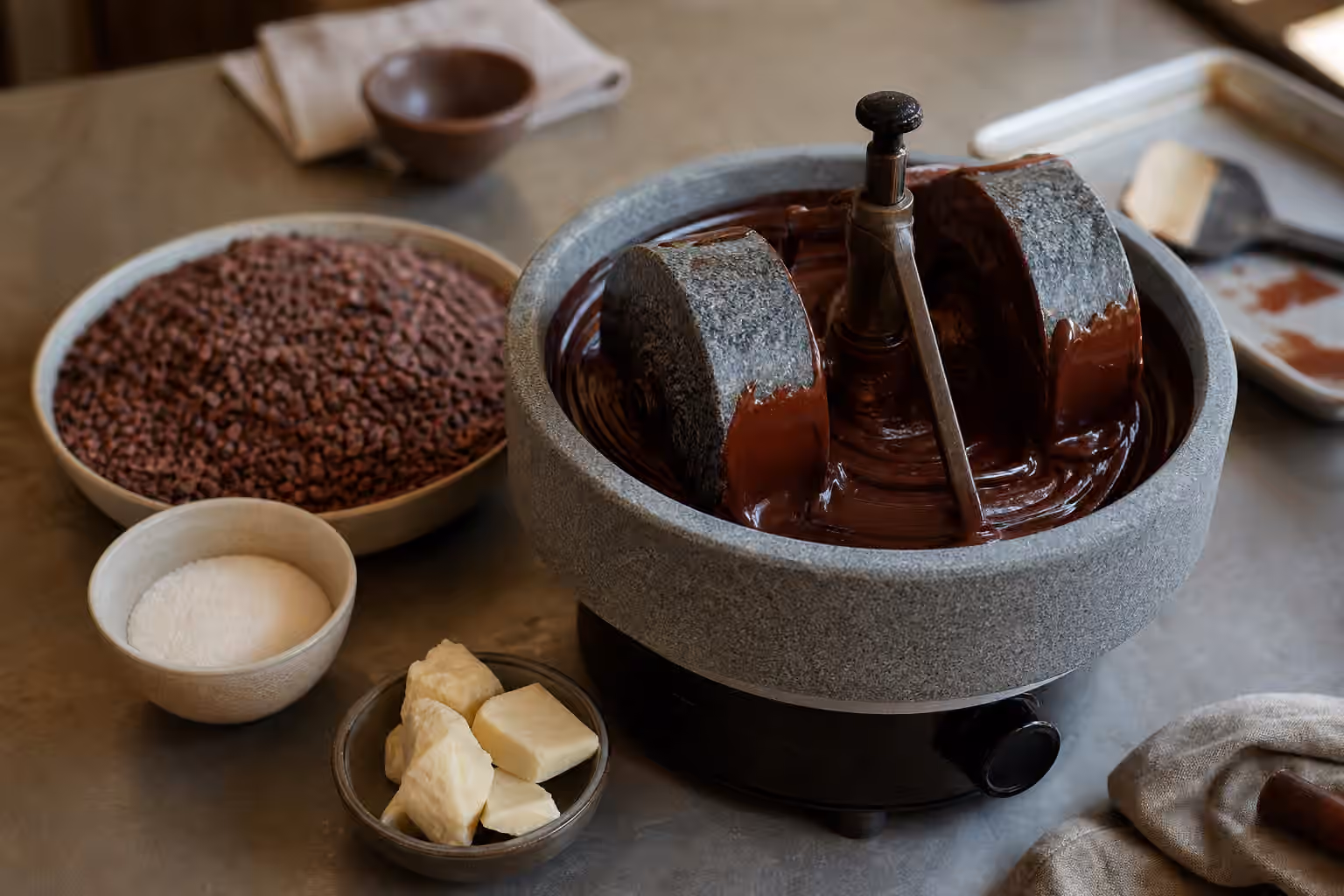 Chocolate Refining and Conching: From Grit to Flow
