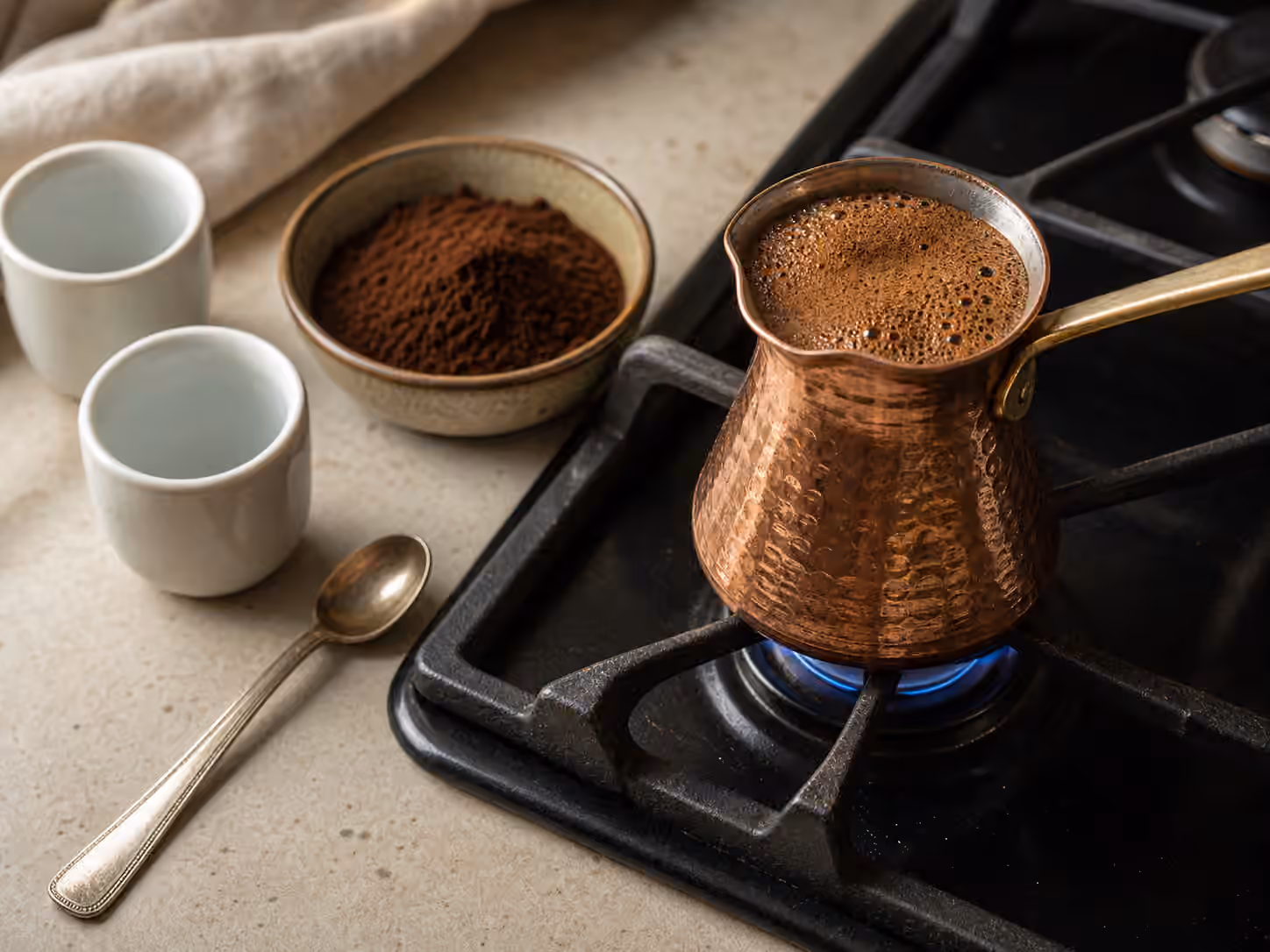 Ibrik Coffee: Tiny Pot, Fine Grind, Full Flavor
