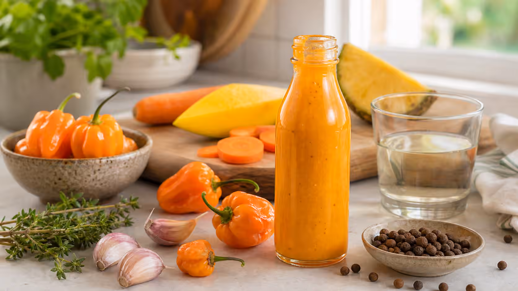 Caribbean-Style Scotch Bonnet Hot Sauce
