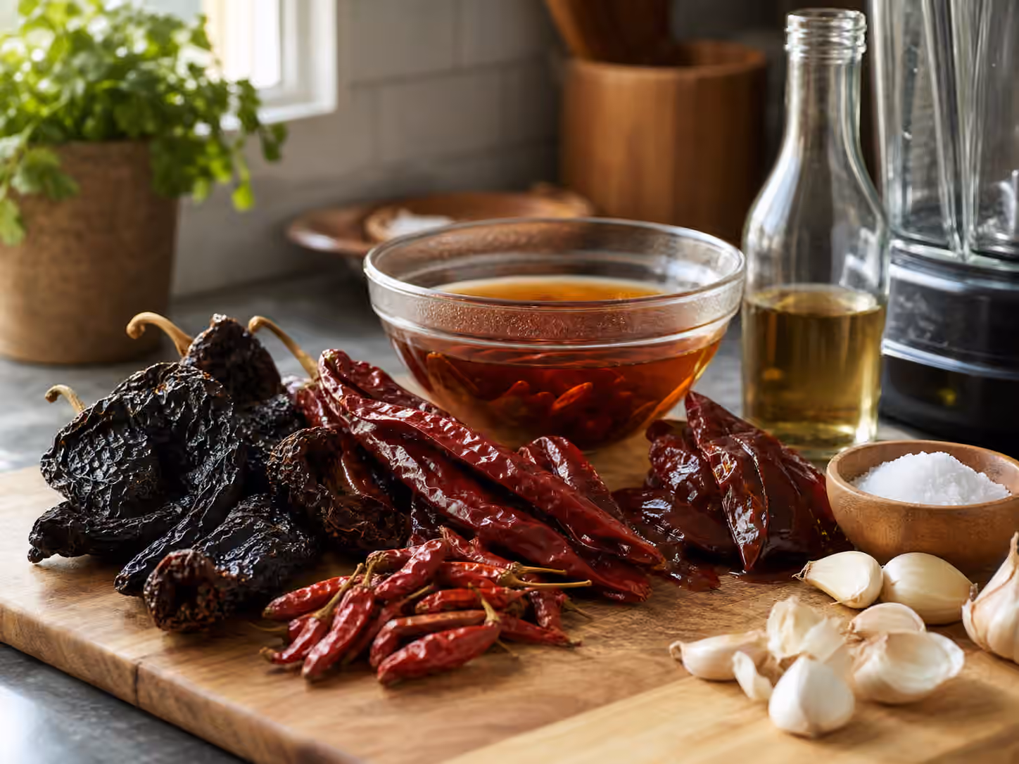 Dried Chiles in Hot Sauce