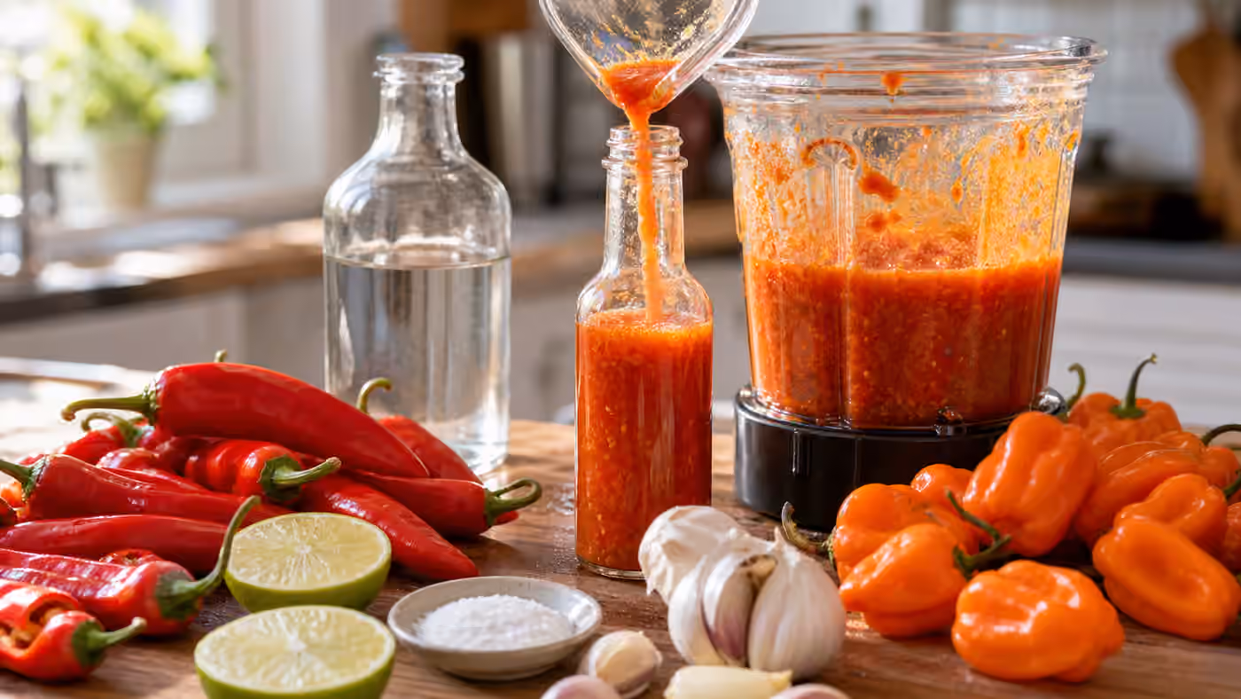 No-Cook Fresh Hot Sauce
