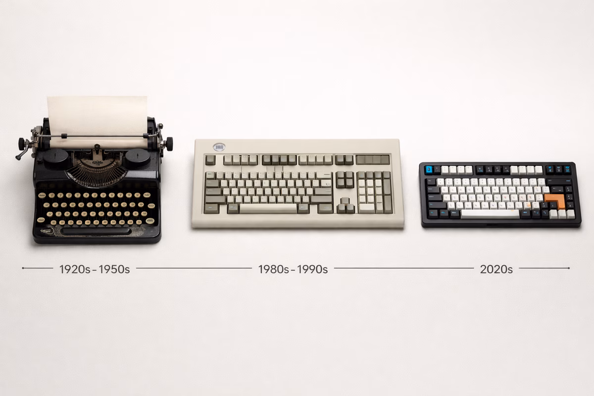 History of Mechanical Keyboards: From Typewriters to Customs