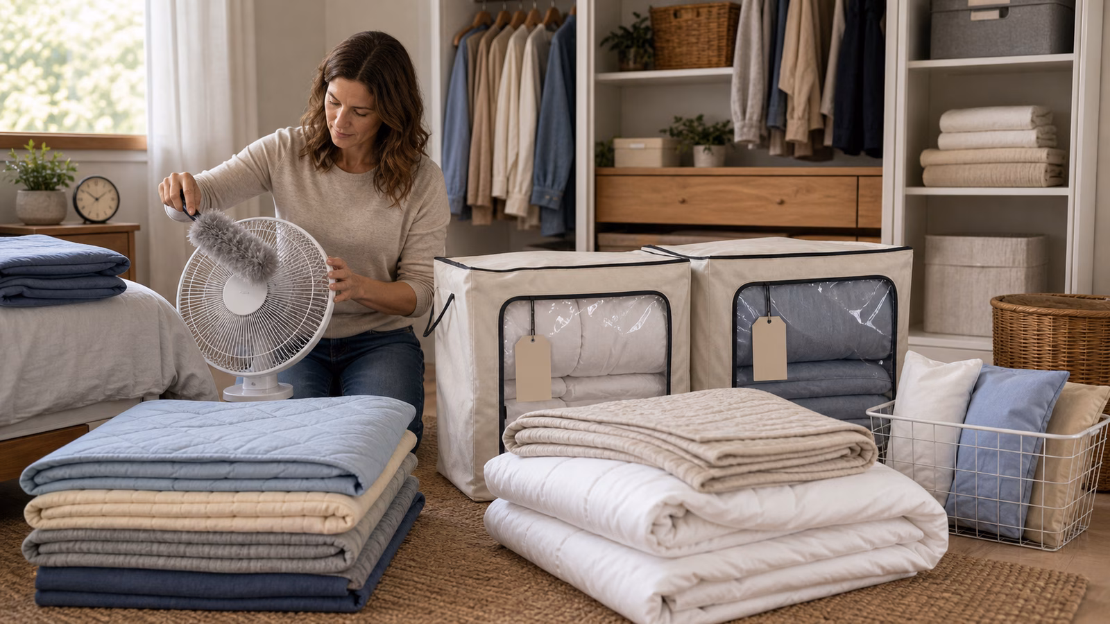 Seasonal Sleep Setup Refresh: Rotate Bedding, Airflow, Light, and Storage