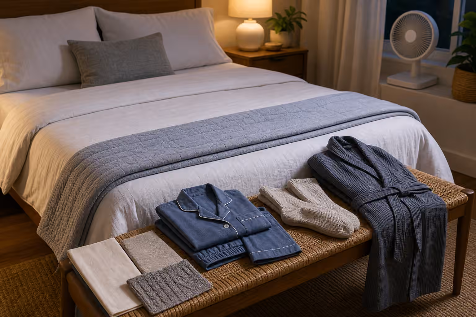 Sleepwear and Bedding Layers: Tune the Bed from Skin to Quilt