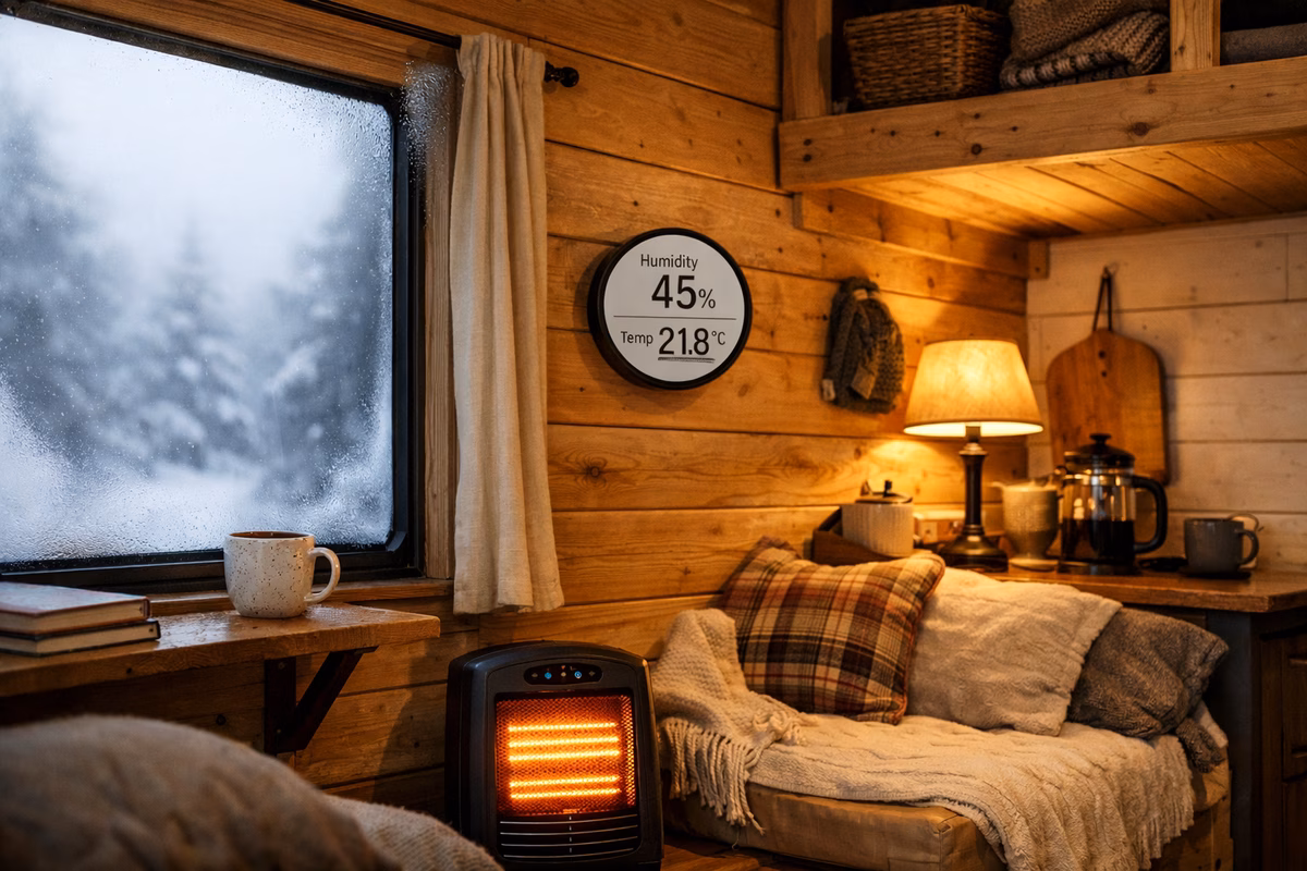 Your First Winter in a Tiny Home (A Warmth, Water, and Condensation Story)