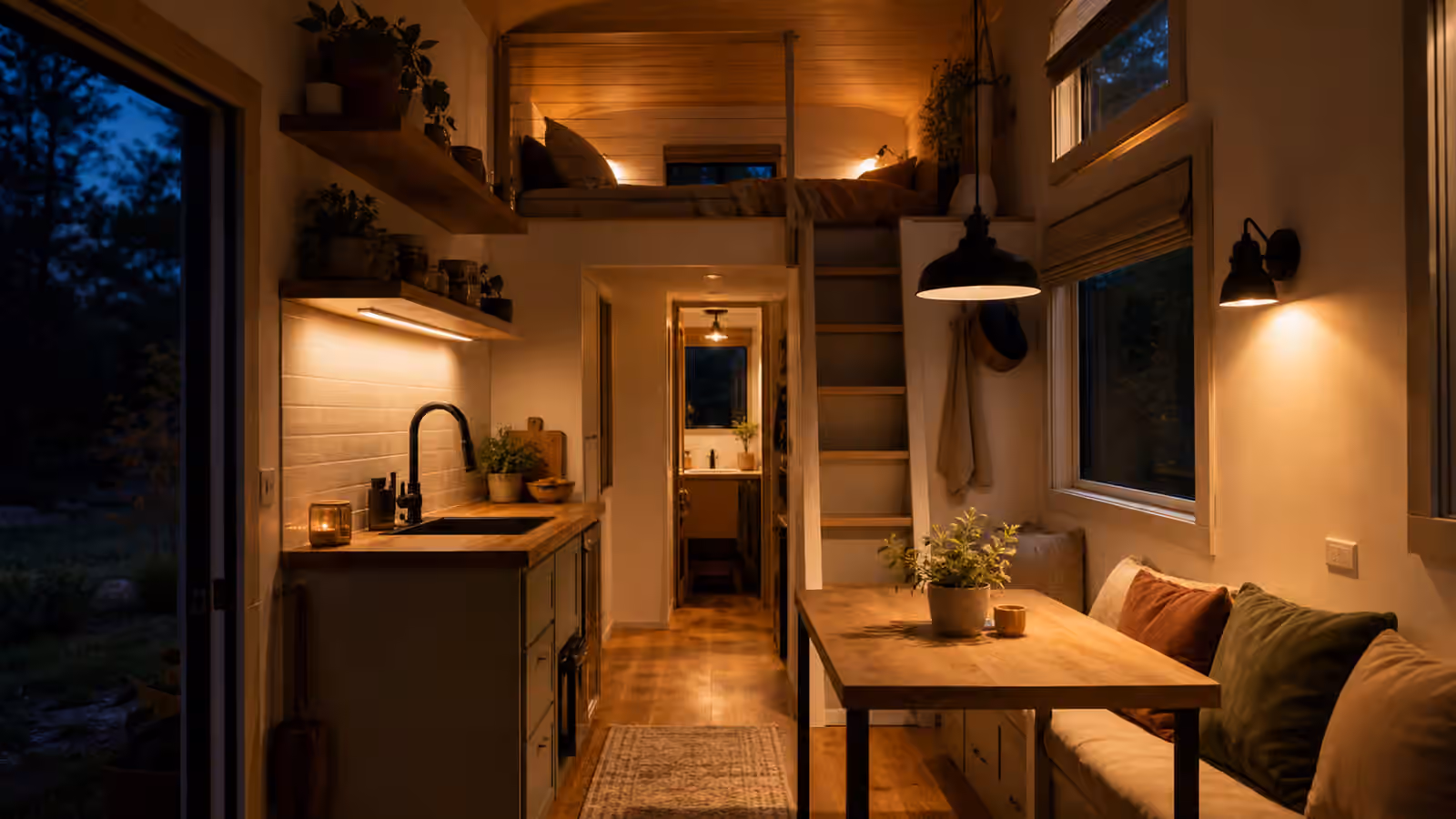 Tiny Home Lighting Design: Task Light, Glow, Glare, and Switches