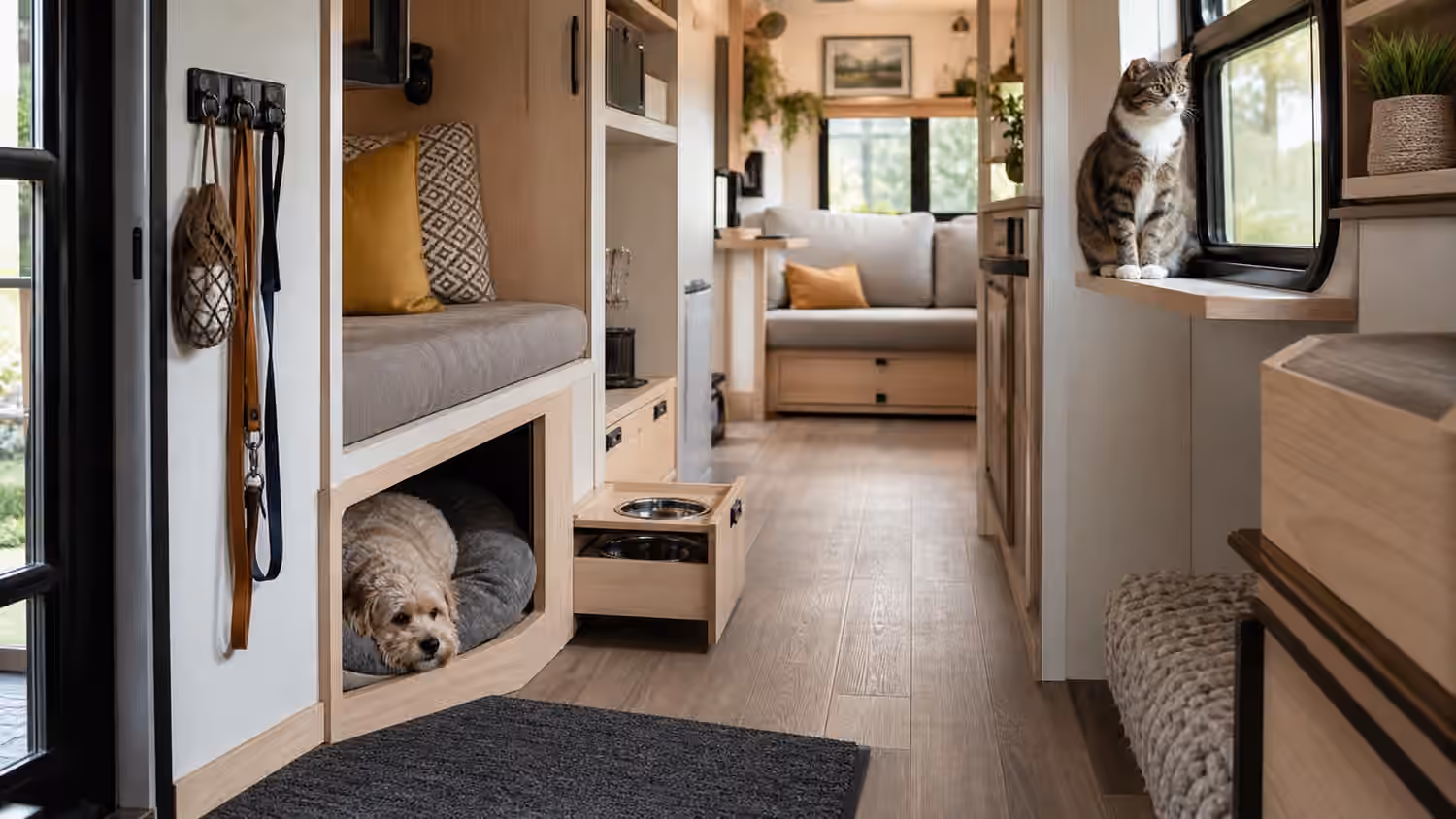 Tiny Home Pet-Friendly Design: Floors, Storage, Routines, and Calm Shared Space