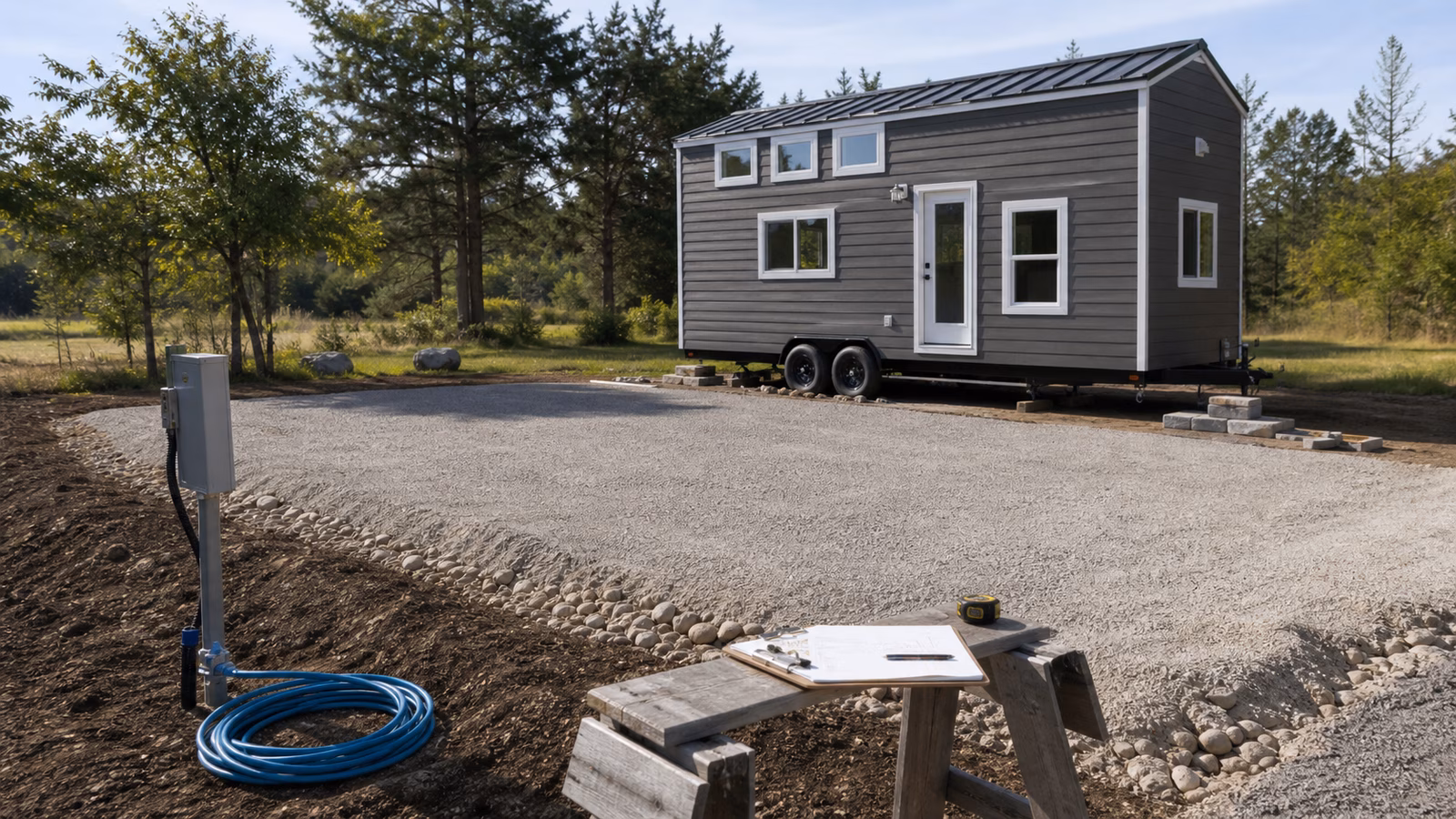 Tiny Home Site Prep and Setup: Pads, Access, Drainage, and Hookups